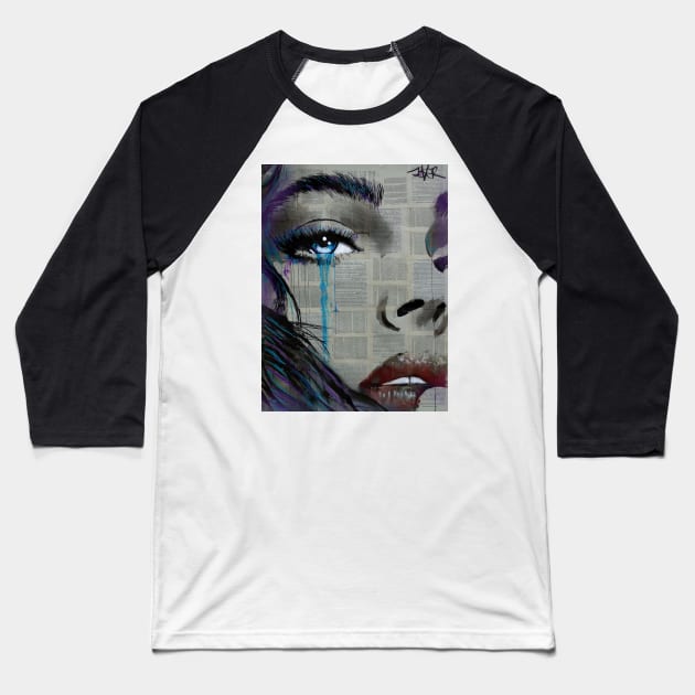 Face to face Baseball T-Shirt by Loui Jover 